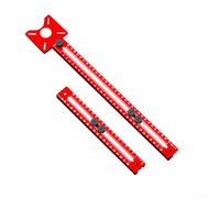 Guide de Fraisage Aluminium pour Défonceuse pour bois Précision(C) | Alliage aluminium léger, guide pour précis, pour idéal défonceuse, finition bordure, droite courbe