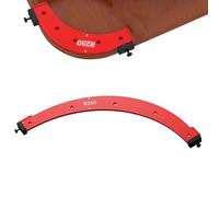 Guide de fraisage d'angle, modèles de travail du bois pour rayons d'angle ronds - Modèles de routeur robustes en d'aluminium, gabarits de fraisage, pochoirs de rayon, haute précision pour le