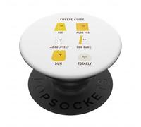 Guide de Fromage Mignon pour Les Personnes Qui Aiment Les fromages Chef Cook Food PopSockets PopGrip Adhésif