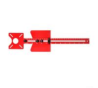 Guide de gabarit de routeur, support de rainure de fraisage réglable 4 en 1 en aluminium pour couper des cercles, des courbes et des routages, outil en métal rouge pour le travail du bois, 443/533 mm