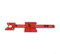 Guide de gabarit de routeur, support de rainure de fraisage réglable 4 en 1 en aluminium pour couper des cercles, des courbes et des routages, outil en métal rouge pour le travail du bois, 443/533 mm
