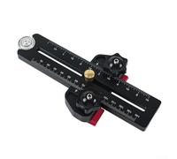 Guide de gabarit fin pour scie de table, guide de clôture en aluminium avec réglage à double échelle (mm/pouce), roulement à rouleaux pour des coupes de bandes étroites sûres, convient aux onglets de