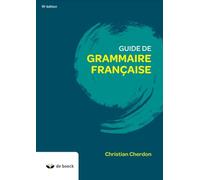 Guide de grammaire française