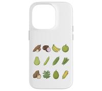 Guide de la Carte botanique des légumes tropicaux Coque pour iPhone 14 Pro