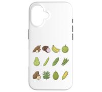 Guide de la Carte botanique des légumes tropicaux Coque pour iPhone 16