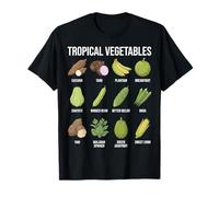 Guide de la Carte botanique des légumes tropicaux T-Shirt