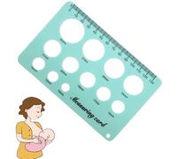 Guide de la taille de la bride : outil de mesure pour extracteur de lait, carte de référence | Accessoire pratique pour l'allaitement maternel, mesure précise des pour le confort