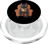 Guide de Lecture drôle des Chats sur Les Mauvais comportements pour Les Amateurs de Poulet PopSockets PopGrip pour MagSafe