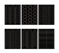 Guide de manucure française - Autocollants pour manucure - Autocollants pour modèles artistiques