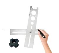 Guide de marquage et de perçage pour et carrelage, centrage précis | Outil d'alignement de foret en acier inoxydable, compagnon fiable pour le travail du bois, le traitement des métaux