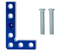 Guide de mesure en aluminium avec 8 ouvertures soigneusement conçues pour un positionnement efficace des substances dans l ' artisanat du bois, utilise un outil de mesure légèrement incisé