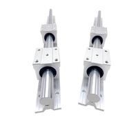 Guide de mouvement linéaire miniature 4 blocs de roulement SBR16UU + 2 Rails guidage linéaires SBR16 250mm-1000mm, pièces à mouvement fluide(800mm)