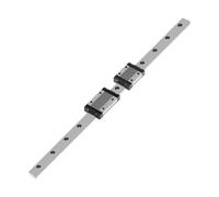 Guide de mouvement linéaire miniature Rail de guidage linéaire MGN7, longueur 100-550mm, 1 pièce, 2 blocs chariot noirs MGN7H, à utiliser for les pièces d'imprimante 3D(200mm)