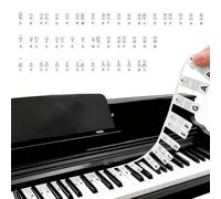 Guide De Note De Piano 88 Touches,Guide Des Notes De Piano | Pour L'apprentissage Des Débutants,Réutilisables Sans Autocollants,En Silicone,Pour Toutes Les Touches 88/61/54/49/37