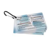 Guide de pêche - 6 pièces Manuel d'explication textuel | 12 Types de Cartes de pêche étanches pour Homme, Femme, débutants, Pratique, entraînement, étang, lac, Bord de mer, extérieur, Voyage