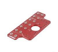 Guide de perçage 2 en 1 pour poignée de porte et étagère avec distance de trou de 64 mm/128 mm/128 mm/192 mm et réglable pour positionnement des bords pour portes d'armoire (type A)