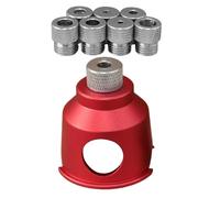 Guide de perçage à angle précis, gabarit de chevilles à angle droit, guide à 90 degrés avec bague, outil en acier inoxydable, localisateur de travail du bois avec conception carrée, aide au charpentie