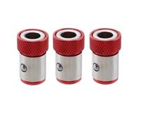 Guide de Percage Anneau universel for foret de 6.35mm, 1/4 pouces, aimant puissant, magnétiseur, 1/2/3/6 pièces(3pcs red)