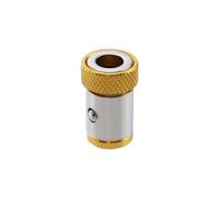 Guide de Percage Anneau universel for foret de 6.35mm, 1/4 pouces, aimant puissant, magnétiseur, 1/2/3/6 pièces(1pcs yellow)