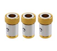 Guide de Percage Anneau universel for foret de 6.35mm, 1/4 pouces, aimant puissant, magnétiseur, 1/2/3/6 pièces(3pcs yellow)