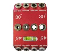 Guide de perçage coudé 30 45 90 pour garde-corps de câble pour trous inclinés et droits pour l'installation d'un gabarit de perçage à réglage rapide pour charpentier
