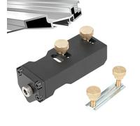 Guide de perçage d'angle, droit Jig | Outil de poinçonnage de meubles | À la maison, utilisez l'outil de localisation de profil en aluminium pour trous droits