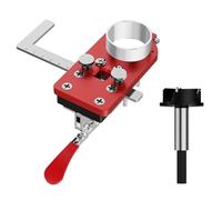 Guide de perçage de charnière en acier inoxydable pour charnières de 35 mm Outil de positionnement efficace pour armoire et meubles