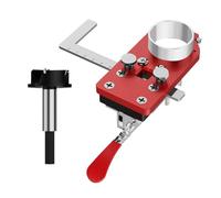 Guide de perçage de charnière en acier inoxydable pour charnières de 35 mm, outil de positionnement efficace pour armoire et meubles, montage de charnière
