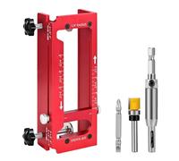 Guide de perçage de porte en aluminium avec pinces réglables pour différentes épaisseurs pour un marqueur de trou sûr et précis