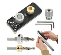 Guide de perçage d'extrusion en aluminium, manuel de perçage manuel de perçage avec curseur | Artisanat en métal Trou d'extrusion -Tarpentry - Poinçon auxiliaire