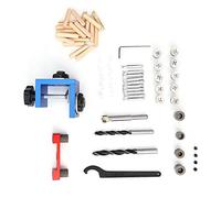 Guide De Perçage En Aluminium, Gabarit 3-en-1 Pour Perceuse, Outils De Travail Du Bois Durable - Traitement Anodisé, Résistant À L'usure, Usage Ménager Polyvalent