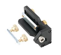 Guide de perçage en aluminium - Outil de poinçonnage multifonctionnel, 10,5 x 3,8 x 5,9 cm, guide d'équipement mécanique de précision avec positionnement stable, outil d'assistant matériel pour le