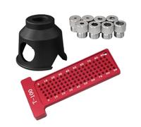 Guide de perçage fixe pour des trous d'angle précis à droite dans la menuiserie et le travail des métaux avec structure d'alignement des forets métalliques de durabilité améliorée