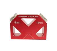 Guide de Perçage Incliné - Accessoire à 45° pour Perçage sur Bois - Positionneur de Forage,pour Menuiserie Ébénisterie Bricolage Escaliers Garde-Corps Projets de Construction et
