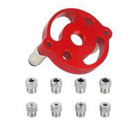 Guide de perçage - Localisateur de trous droits 7 x 7 x 5,8 cm, fixation de poinçonnage en métal | Outil d'alignement à centrage automatique, coupe de rainurage de menuiserie, positionnement d'angle d