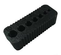 Guide de perçage métrique de 4 mm à 10 mm, support de foret en plastique, design compact de 8 cm (noir)