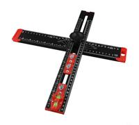 Guide de Perçage Mobile avec Bulle Intégrée | Précision absolue, curseurs doubles, trous 3/4.5mm, pour idéal ébénisterie, pour robuste aluminium