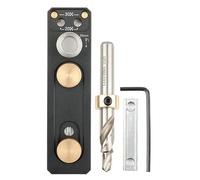 Guide de Perçage - Outils de Précision en Aluminium Robuste - Outils Guide Mèche Gabarit Trou Cheville | Pour Travail Bois Menuiserie Fabrication Meubles Raccordement Tuyaux Bricolage