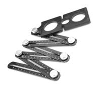 Guide de perçage pour carreaux de céramique - Localisateur d'angles de construction portable - Règle de mesure à 6 plis - Outil de mesure multiple réglable