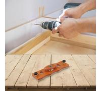 Guide de perçage pour charnière d'armoire, gabarit avec localisateur de fixation pour embout de 35 mm, installation de porte et d'armoire pour le travail du bois (A)