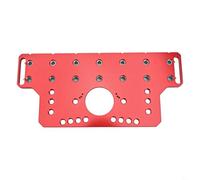 Guide de perçage pour charnière de porte d'armoire et trous de goupille d'étagère, gabarit réglable 2 en 1 avec espacement de 64 mm/128 mm/192 mm, trou en alliage d'aluminium P (type B)