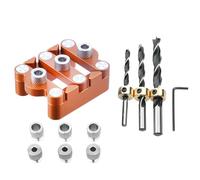 Guide de Perçage pour Chevilles - Outil Localisateur De Poinçon Pour Joints Menuiserie - Gabarit De Centrage Pour Chevilles Bricoleurs Et Professionnels