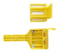 Guide de perçage pour le travail du bois, gabarit de localisation de trous 3 en 1 pour assemblage de meubles avec embout de positionnement, chevilles, étagères, outil d'alésage (jaune)