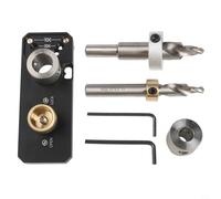 Guide de perçage pour profilé en aluminium série 20/30/40 compatible avec les forets étagés M6 pour un positionnement précis des trous et un assemblage professionnel