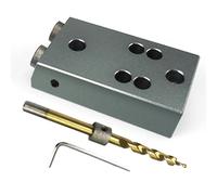 Guide De Perçage Pour Trous Droits | Accessoires Métalliques Stables | Outils Pour Le Travail Du Bois,Pour Fabrication Meubles Et Assemblages D Angles En Atelier Garage