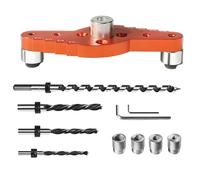 Guide de perçage pour trous droits - Kit de centrage de guidage de perçage - Kit de jig flottant 1/2 x 11,8 pouces - Kit de centrage de guidage de perçage pour étagères