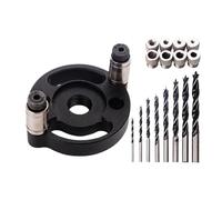 Guide de perçage pour trous droits, kit de perçage de trou, outil de menuiserie haute résistance, accessoire de travail du bois précis, idéal pour la fabrication de meubles, 17,8 x 10,2 cm