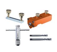 Guide de perçage profilés en aluminium | Jig Guide pour perçage - Cutter pour positionnement précis Assistant pour taraudage pour fabrication, installation, câblage, travail du bois