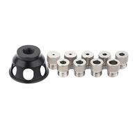 Guide de perçage vertical en aluminium à 90 degrés - Kit de fixation pour le travail du bois - Poinçon à angle droit - Modèles de perçage en aluminium