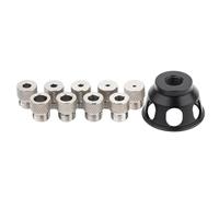 Guide de perçage vertical - Kit de fixation de perçage de 2 à 10 mm - En aluminium - Guide de positionnement à angle droit - Perforatrice multifonction - Localisateur de position de perçage